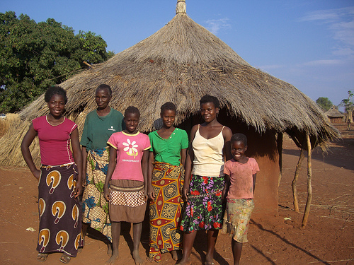 Five orphaned girls living with their grandmother in N’gandu Village