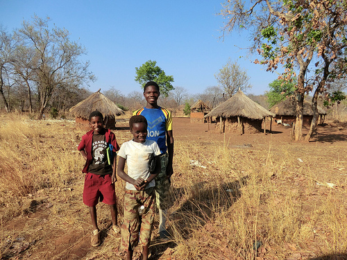 Zambia rural village